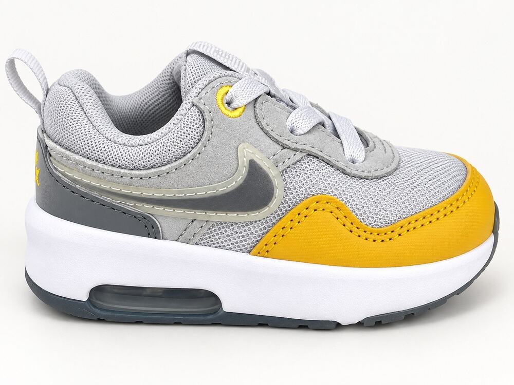 Nike Air Max Motif Toddler Sneakers Gray Yellow Size 4C